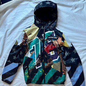 Members Only Jacket Mens Medium Green Windbreaker 1975 Sprint Hooded Adult